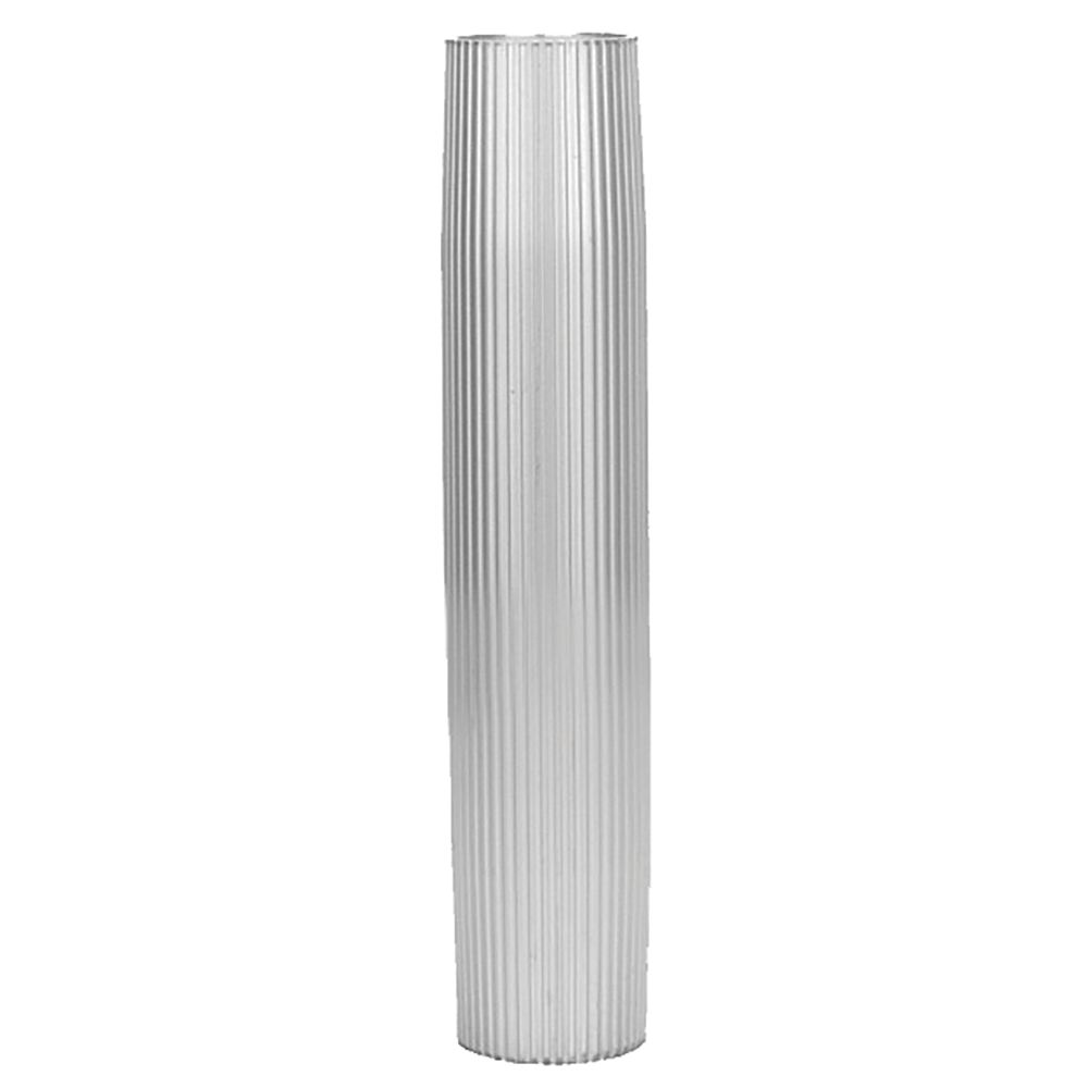 Image 1: TACO Aluminum Ribbed Table Pedestal - 2-3/8" O.D. - 30-3/4" Length