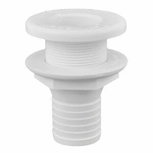 Image 1: Attwood Plastic Thru-Hull Fitting - 1-1/2" - White