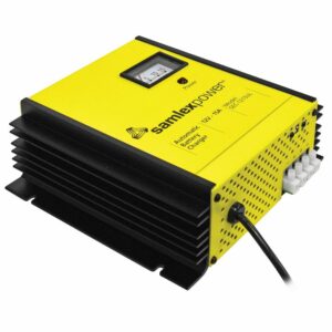 Image 1: Samlex 15A Battery Charger - 12V - 3-Bank - 3-Stage w/Dip Switch & Lugs