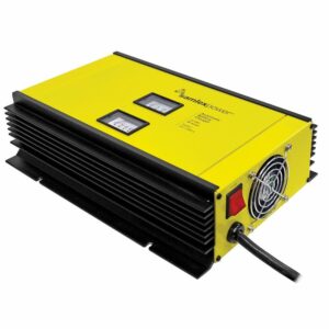 Image 1: Samlex 80A Battery Charger - 12V - 2-Bank - 3-Stage w/Dip Switch & Lugs - Includes Temp Sensor