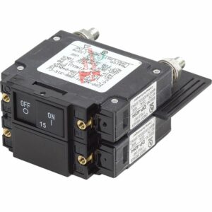 Image 1: Blue Sea 7462 UL-489 Circuit Breaker - 15A Flat Rocker