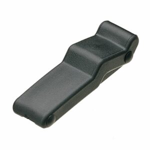 Image 1: Southco Concealed Soft Draw Latch w/Keeper - Black Rubber