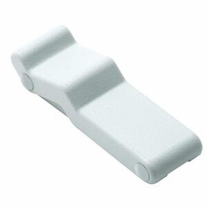 Image 1: Southco Concealed Soft Draw Latch w/Keeper - White Rubber