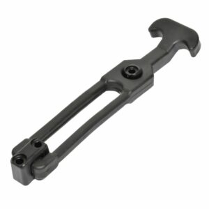 Image 1: Southco T-Handle Latch w/Keeper - Pull Draw Front Mount Black Flexible Rubber