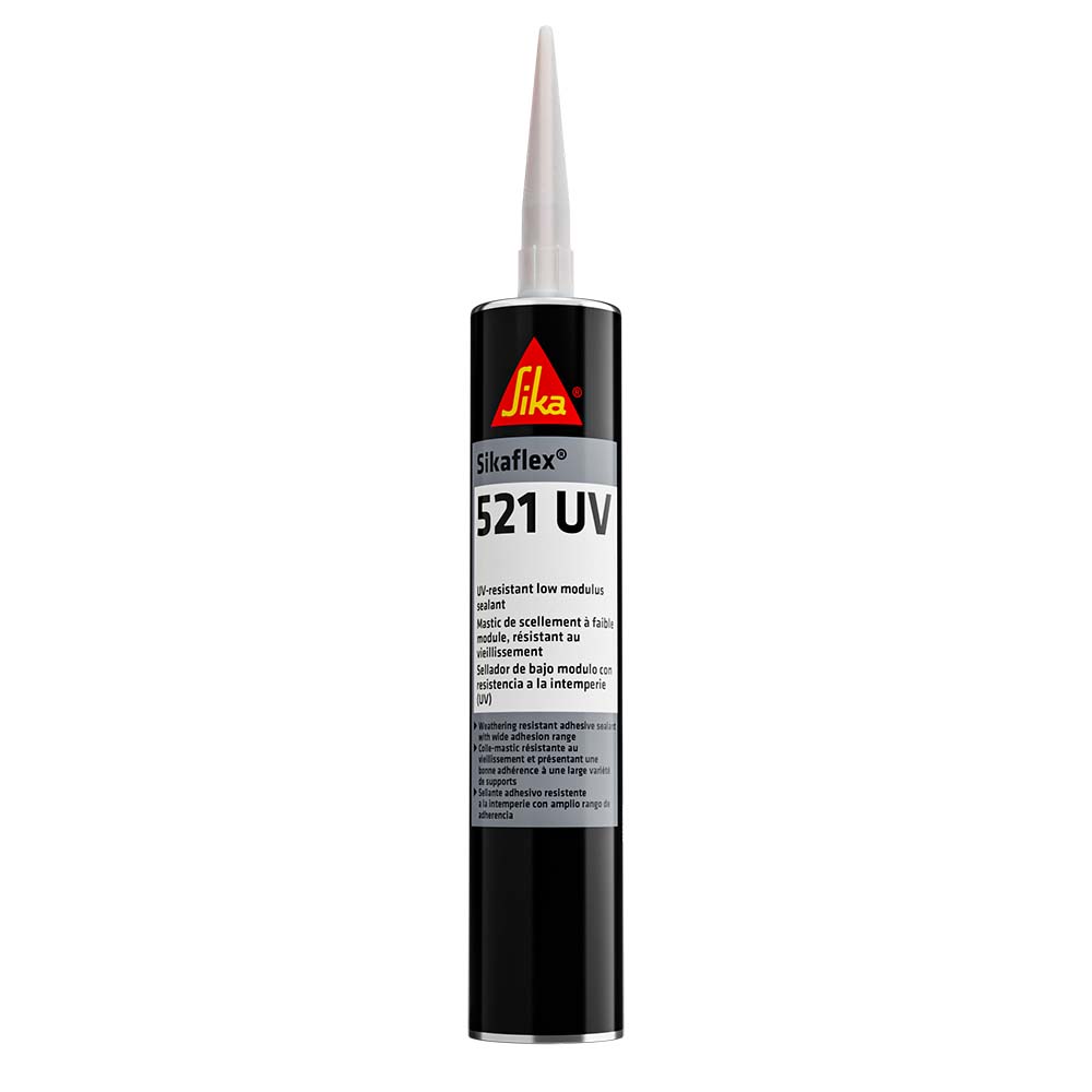 Image 1: Sika Sikaflex® 521UV UV Resistant LM Polyurethane Sealant - 10.3oz(300ml) Cartridge - White