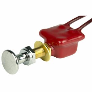 Image 1: BEP 2-Position SPST Push-Pull Switch w/Wire Leads - OFF/ON