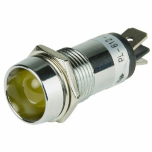 Image 1: BEP LED Pilot Indicator Light - 12V - Amber
