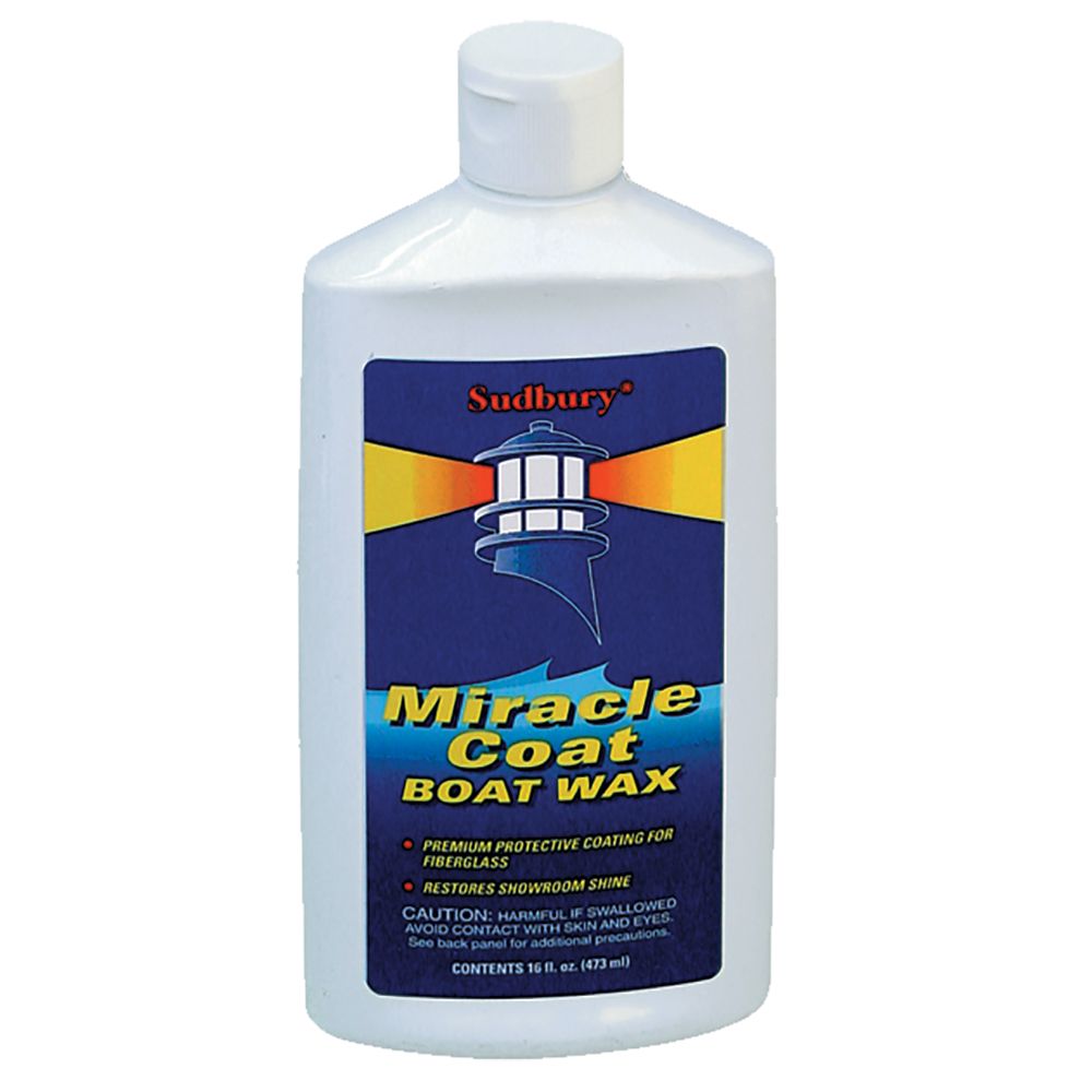 Image 1: Sudbury Miracle Coat Boat Wax - 16oz Liquid