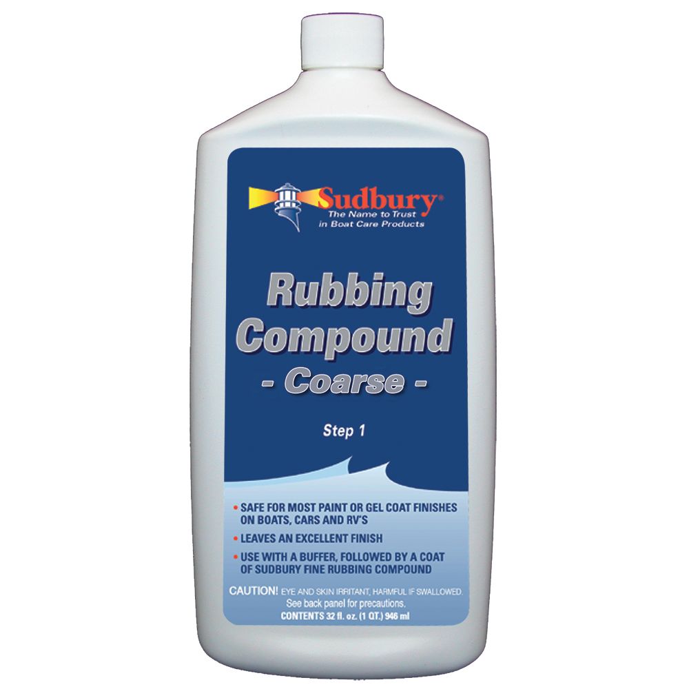 Image 1: Sudbury Rubbing Compound Coarse - Step 1 - 32oz Fluid