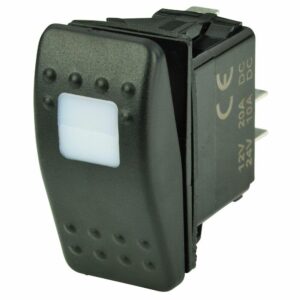Image 1: BEP SPST Contura Switch - 1-Amber LED - OFF/ON