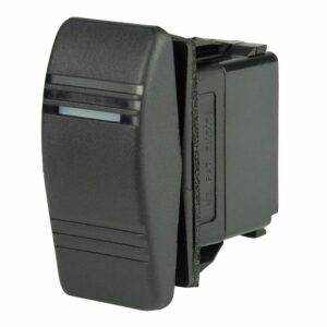 Image 1: BEP SPDT Contura Switch - 1-Amber LED - (ON)/OFF/ON