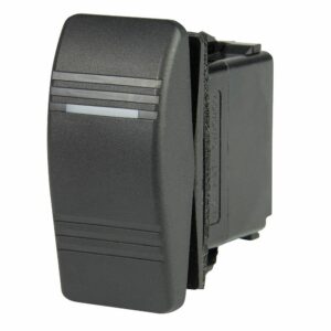 Image 1: BEP DPDT Contura Switch - 1-Amber LED - ON/OFF/(ON)