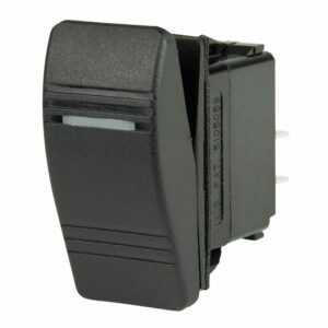 Image 1: BEP DPST Contura Switch - 1-Amber LED - OFF/ON