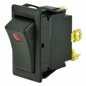 Image 1: BEP SPST Rocker Switch - 1-LED - 12V - ON/OFF