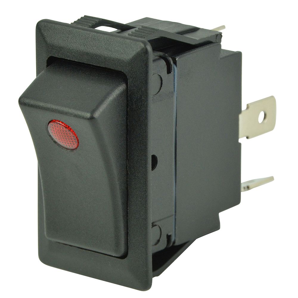 Image 1: BEP SPST Rocker Switch - 1-LED - 12V/24V - ON/OFF