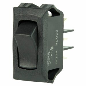 Image 1: BEP Curved SPDT Mini Rocker Switch - 12V - ON/ON