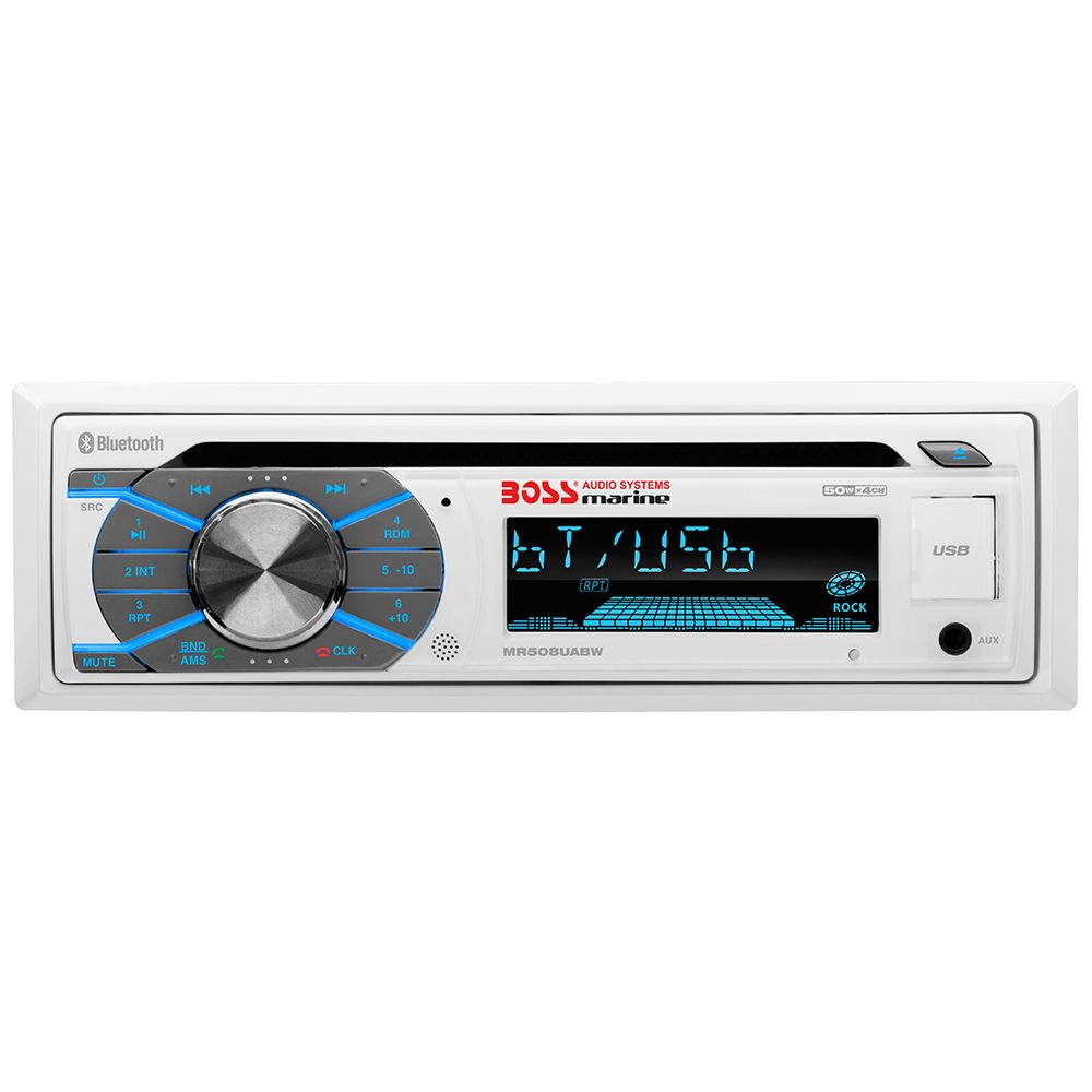 Image 1: Boss Audio MR508UABW Marine Stereo w/AM/FM/CD/BT/USB