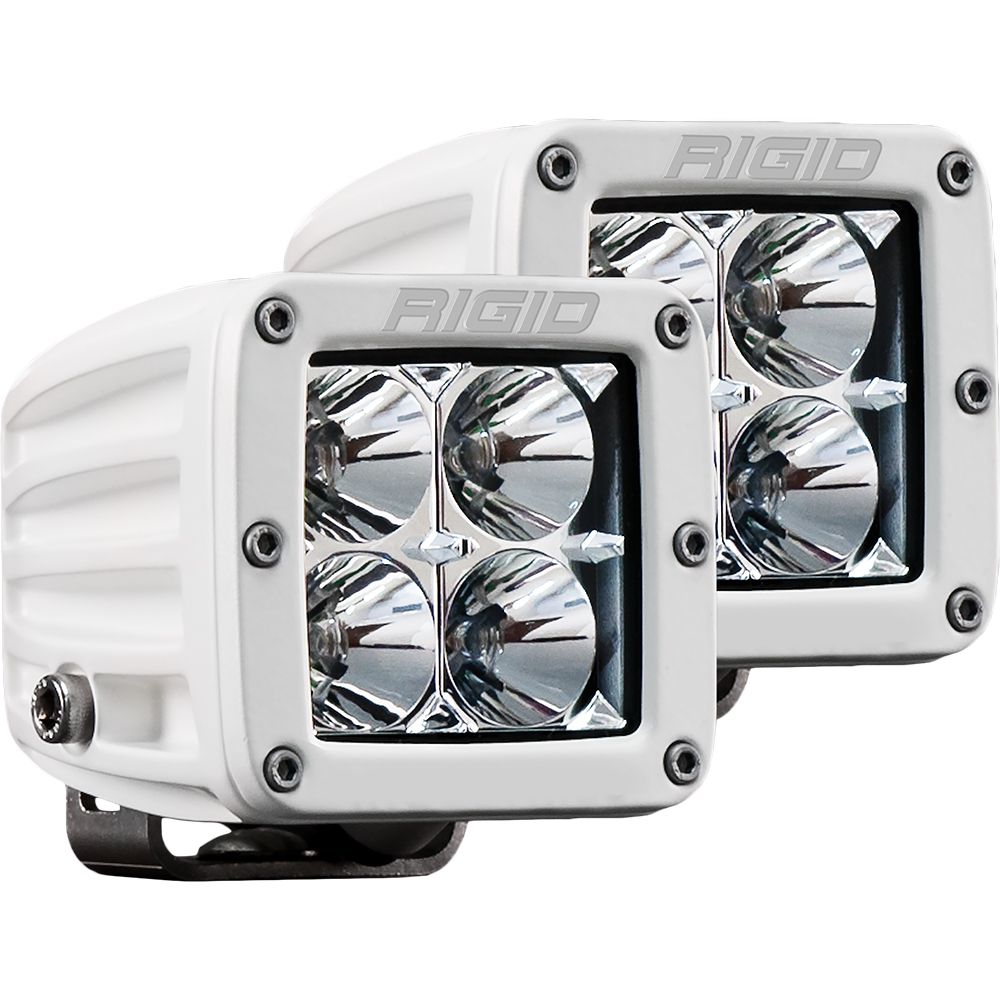Image 1: RIGID Industries D-Series PRO Hybrid-Flood LED - Pair - White