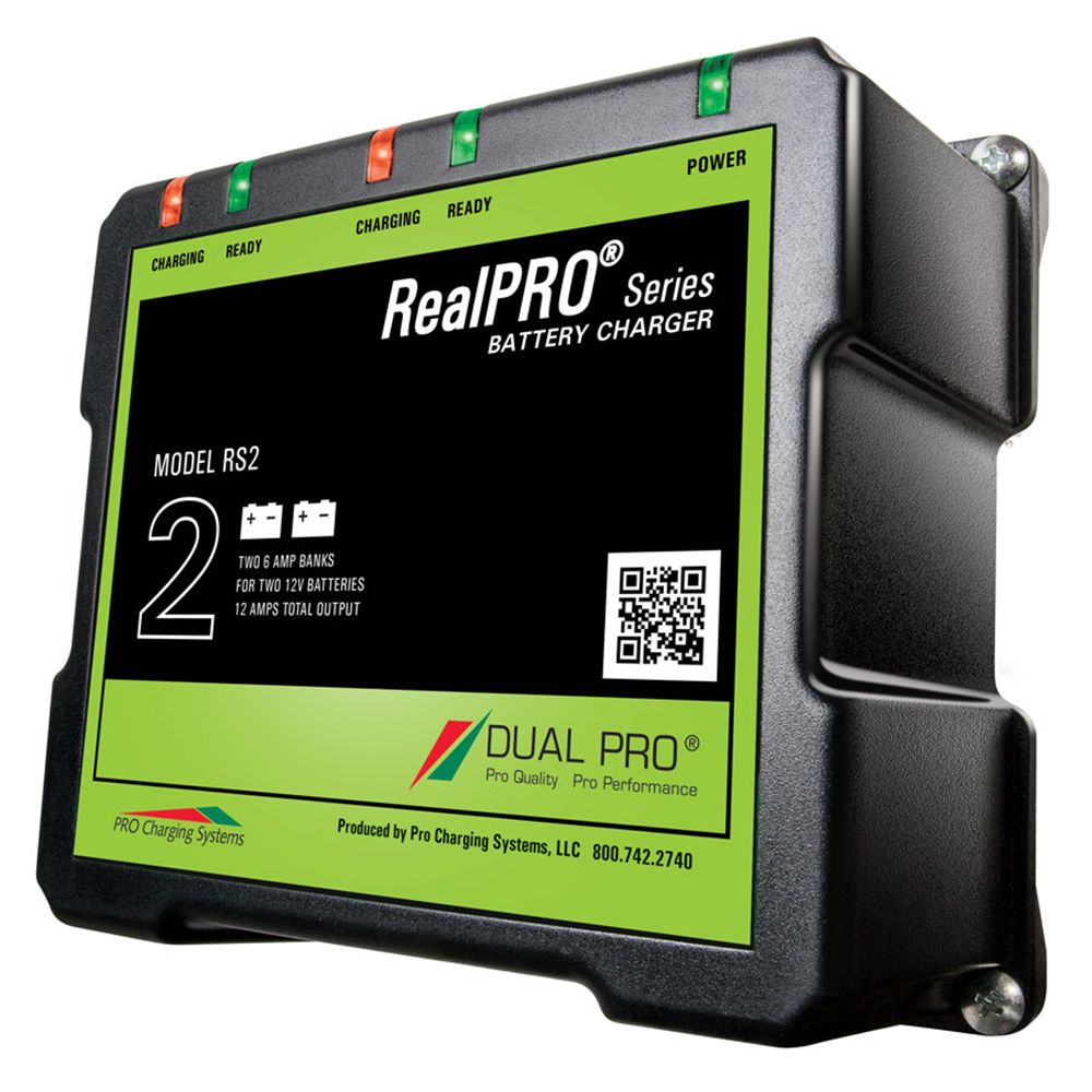 Image 1: Dual Pro RealPRO Series Battery Charger - 12A - 2-6A-Banks - 12V/24V