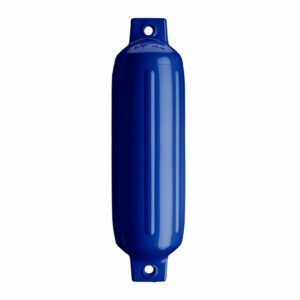 Image 1: Polyform G-2 Twin Eye Fender 4.5" x 15.5" - Cobalt Blue