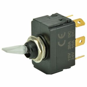 Image 1: BEP SPDT Lighted Toggle Switch - ON/OFF/ON