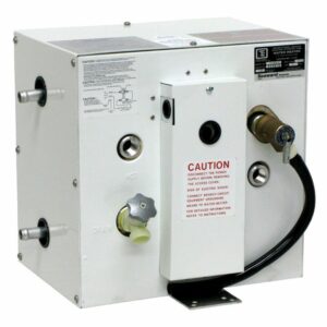 Image 1: Whale Seaward 3 Gallon Hot Water Heater w/Side Heat Exchanger - White Epoxy - 120V - 1500W