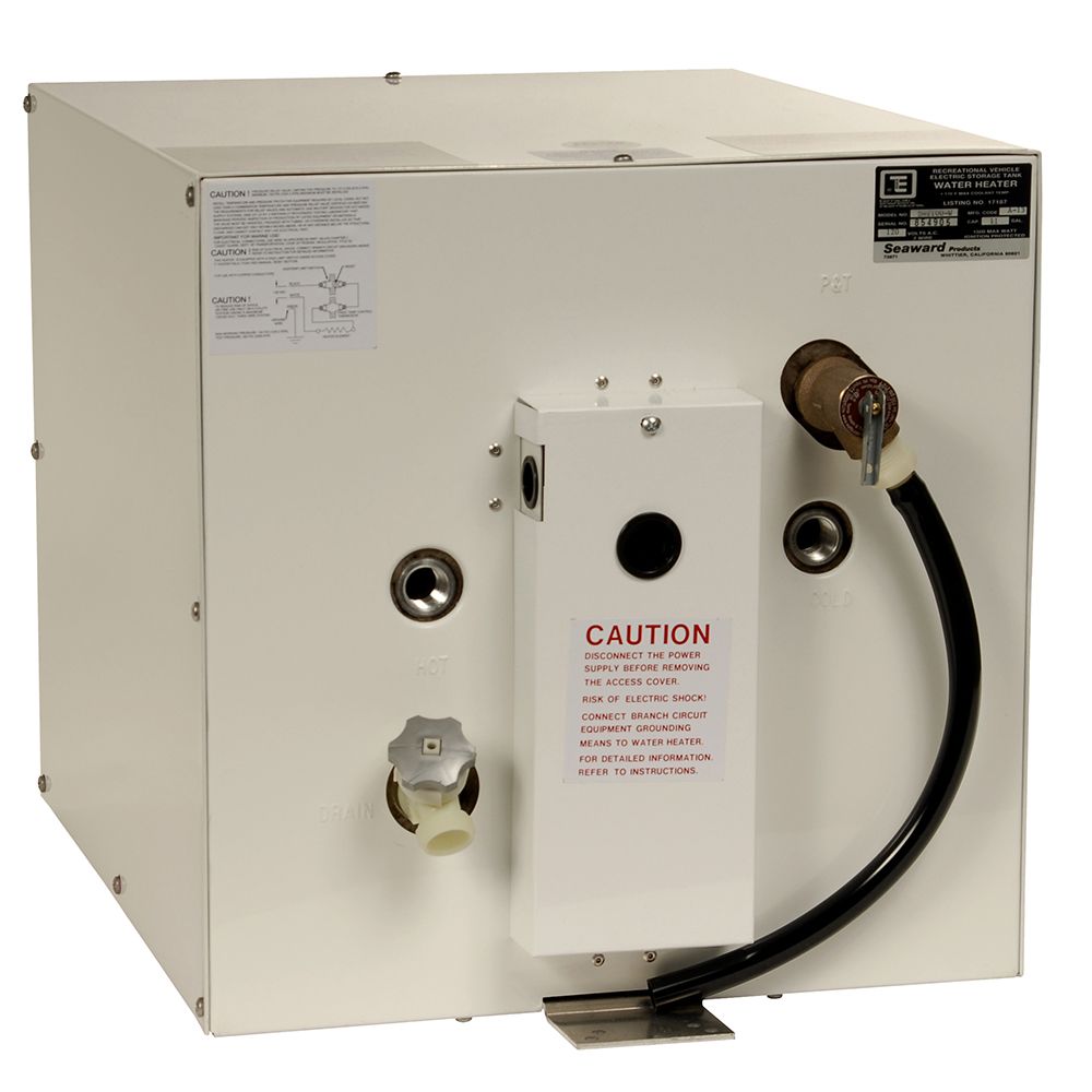 Image 1: Whale Seaward 11 Gallon Hot Water Heater - White Epoxy - 240V - 4500W