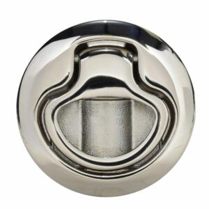 Image 1: Southco Flush Pull Latch - 316 Stainless Steel - No Restriction - Low Profile