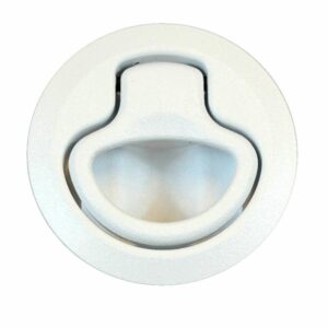 Image 1: Southco Flush Pull Latch - Push To Close - Medium - White