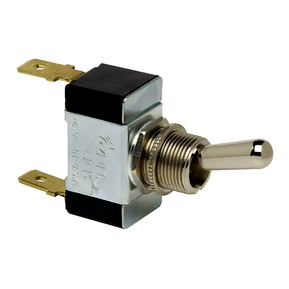 Image 1: Cole Hersee Heavy Duty Toggle Switch SPST On-Off 2 Blade