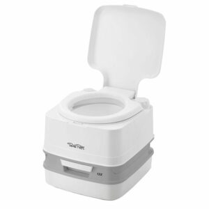 Image 1: Thetford Porta Potti 135 Marine Toilet w/Hold Down Kit