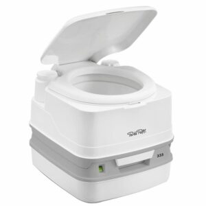 Image 1: Thetford Porta Potti 335 Marine Toilet w/Hold Down Kit