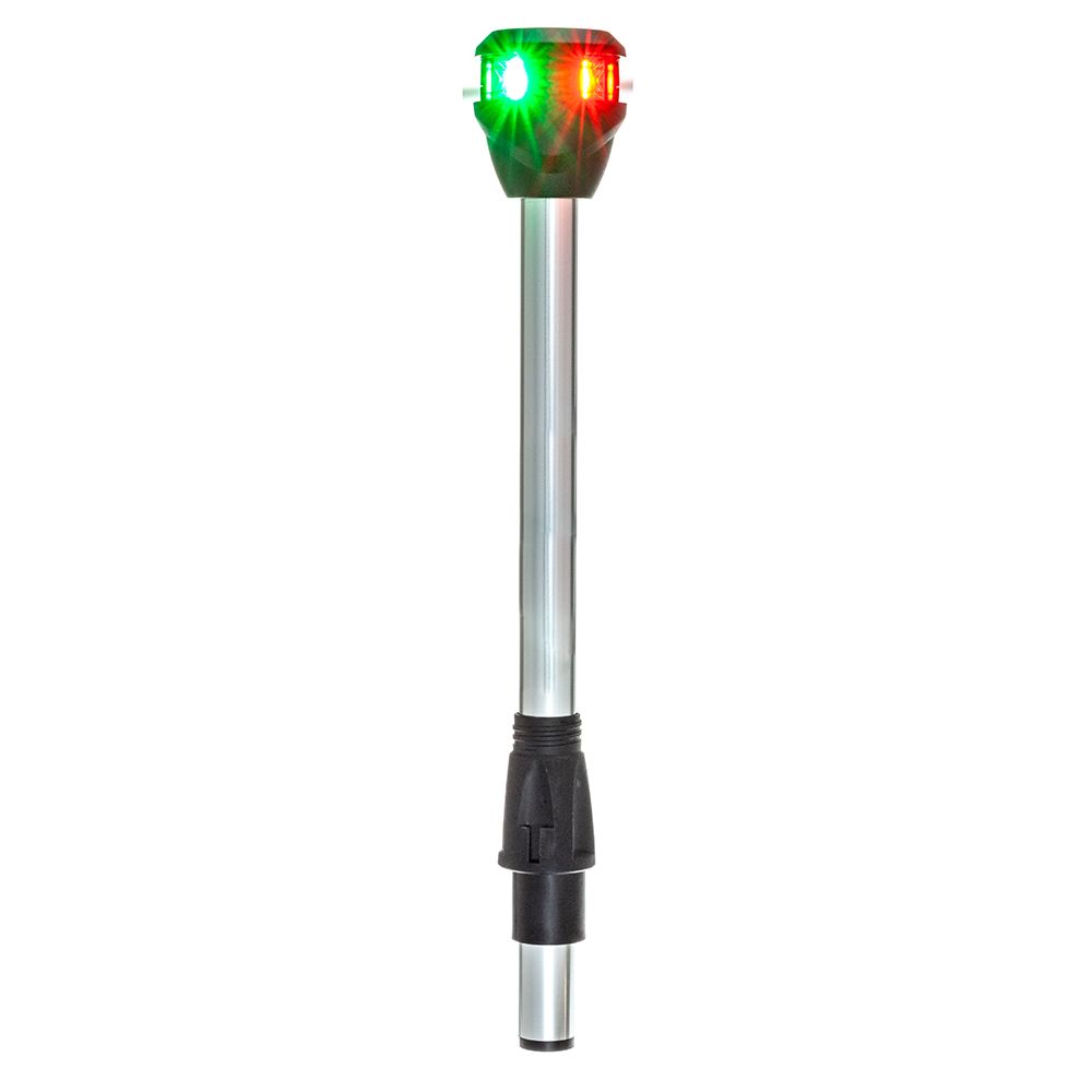 Image 1: Attwood LightArmor Bi-Color Navigation Pole Light w/Task Light - Straight - 10"