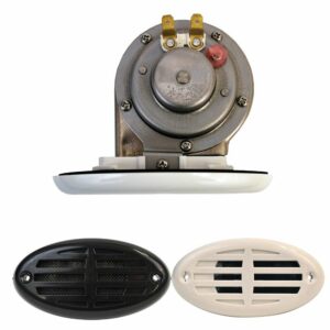 Image 1: Attwood Drop-In Hidden Horn w/ Black and White Covers
