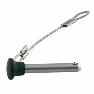 Image 1: TACO Stainless Steel Pin & Lanyard w/Plastic Knob