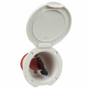Image 1: Perko Single Battery Disconnect Switch - Cup Mount