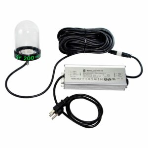 Image 1: Hydro Glow LED Underwater Dock Light - 200W - 50' Cord - Green