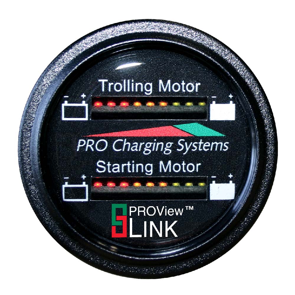 Image 1: Dual Pro Battery Fuel Gauge - Marine Dual Read Battery Monitor - 12V/36V System - 15' Battery Cable