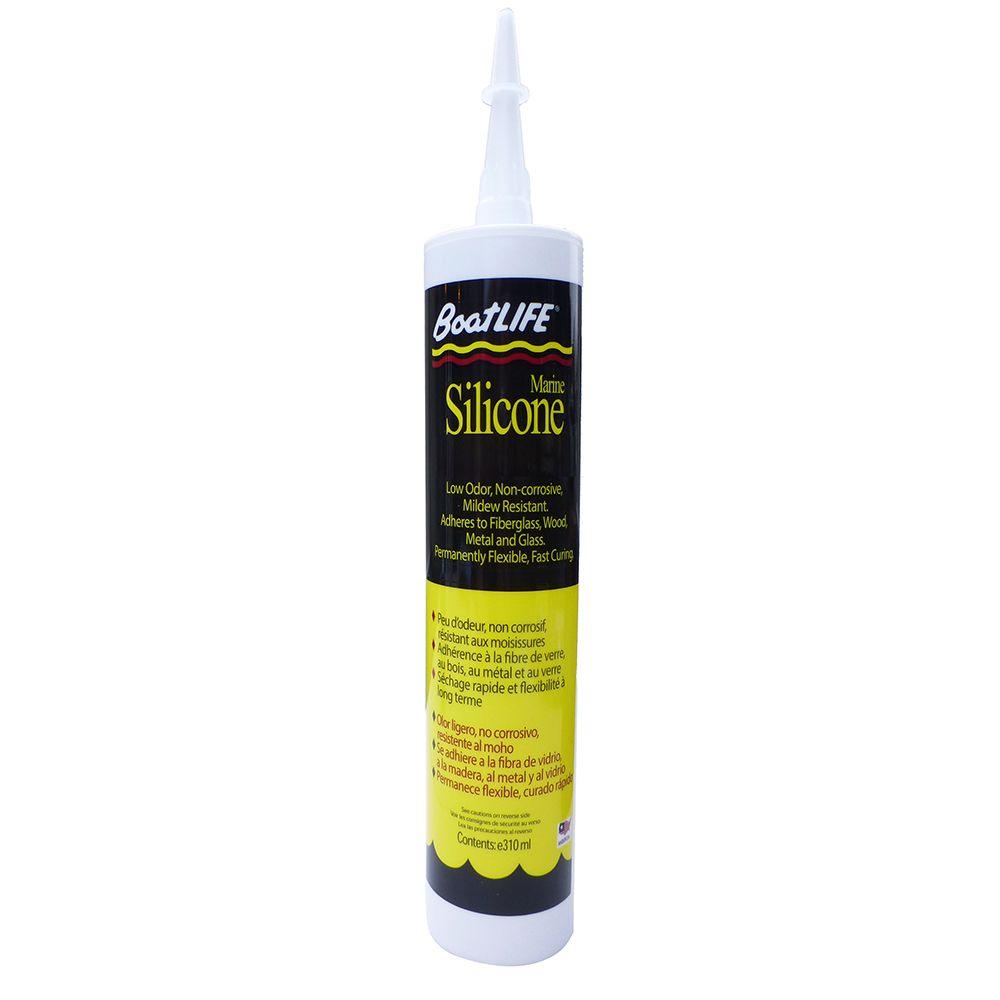 Image 1: BoatLIFE Silicone Rubber Sealant Cartridge - Black
