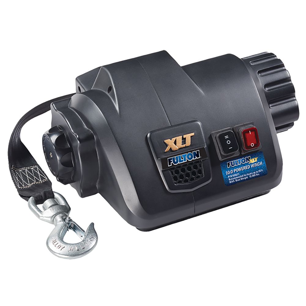 Image 1: Fulton XLT 10.0 Powered Marine Winch w/Remote f/Boats up to 26'