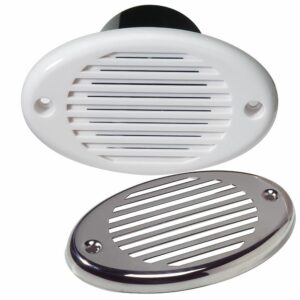 Image 1: Innovative Lighting Marine Hidden Horn - White w/Stainless Steel Overlay