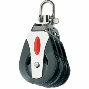 Image 1: Ronstan Series 40 Ball Bearing Block - Triple - Swivel Head