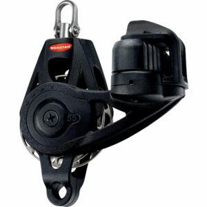 Image 1: Ronstan Series 55 Ratchet Mount Orbit Block - Single Becket Cleat Swivel
