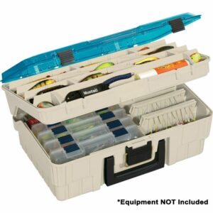 Image 1: Plano Two-Tier Magnum Satchel XL - Beige/Blue