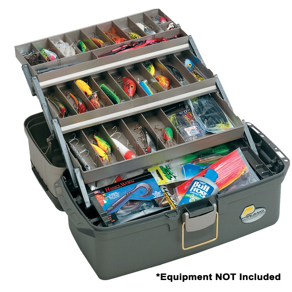 Image 1: Plano Guide Series™ Tray Tackle Box - Graphite/Sandstone