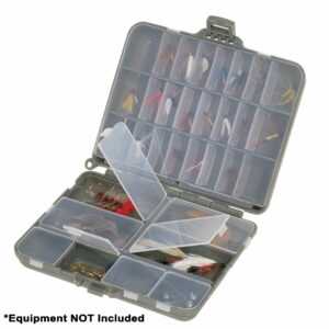 Image 1: Plano Compact Side-By-Side Tackle Organizer - Grey/Clear