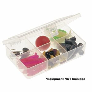 Image 1: Plano Six-Compartment Tackle Organizer - Clear