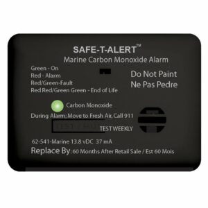 Image 1: Safe-T-Alert 62 Series Carbon Monoxide Alarm - 12V - 62-541-Marine - Surface Mount - Black