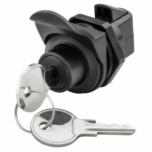 Image 1: Whitecap Locking Push Button Latch