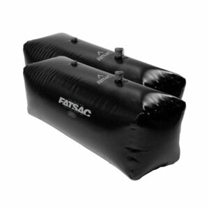 Image 1: FATSAC V-drive Fat Sacs - Pair - 400lbs Each - Black